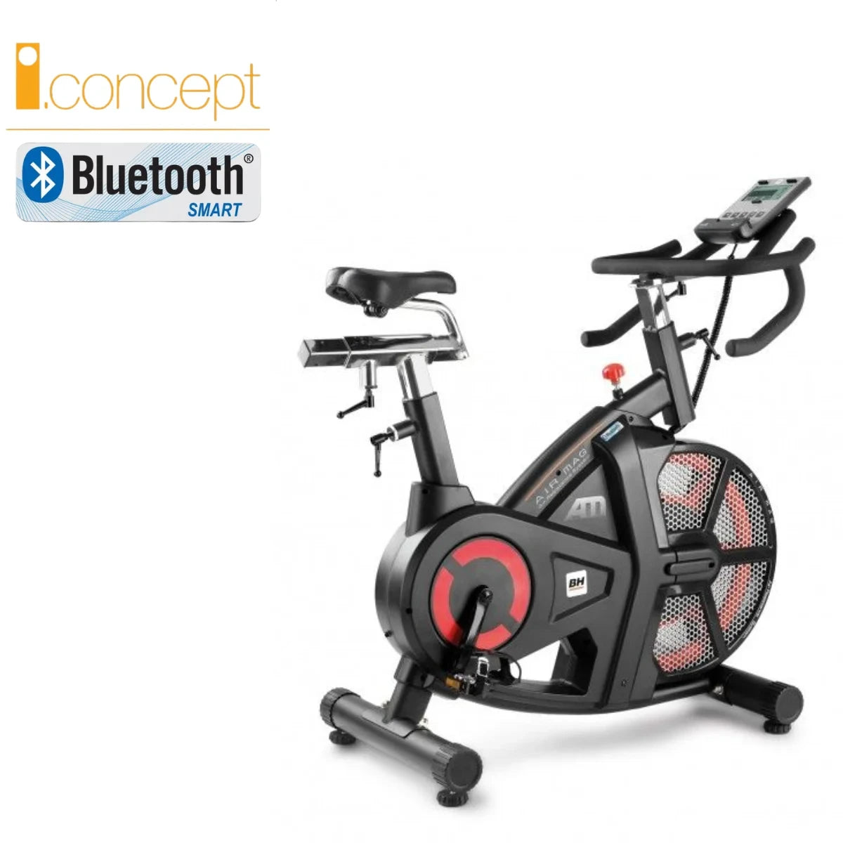 BH Fitness I.AIR MAG (semi-prof inzetbaar) HIIT indoor cycle met Bluetooth 4.0
