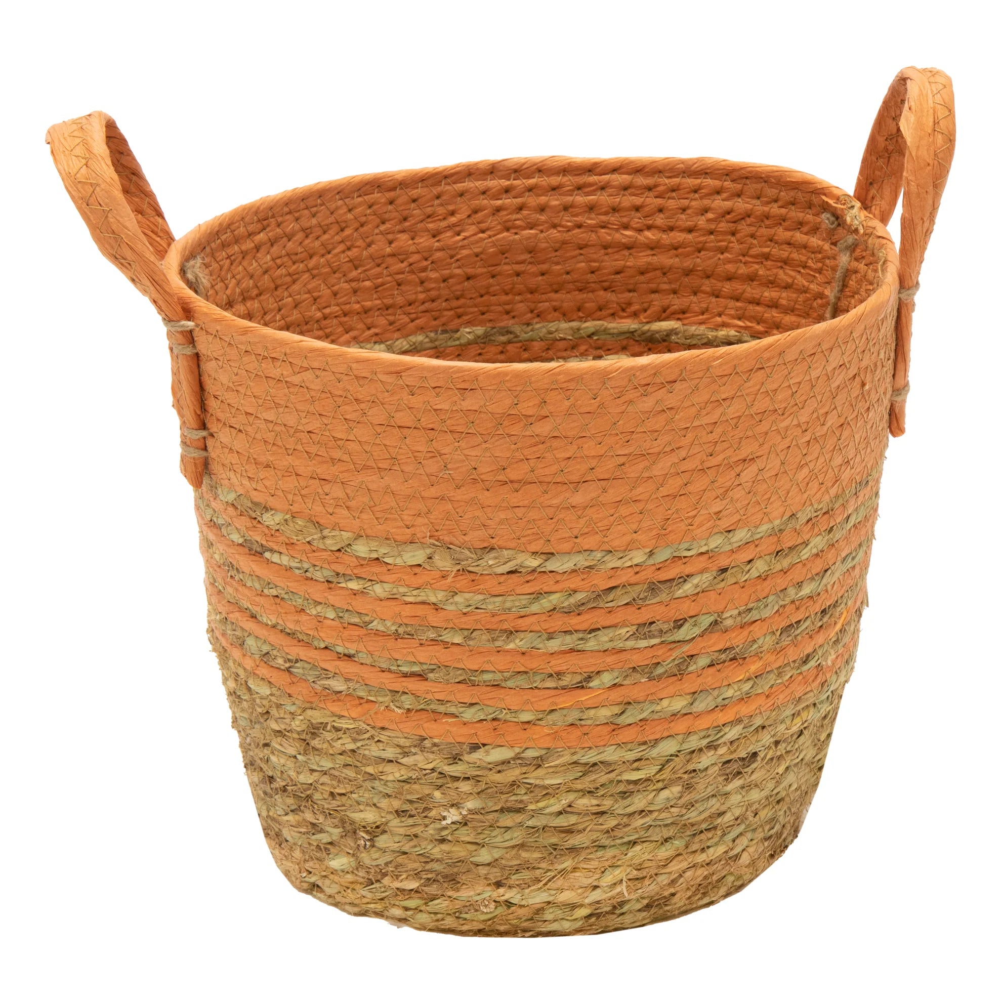Hayden Swirl Basket Orange D18H16