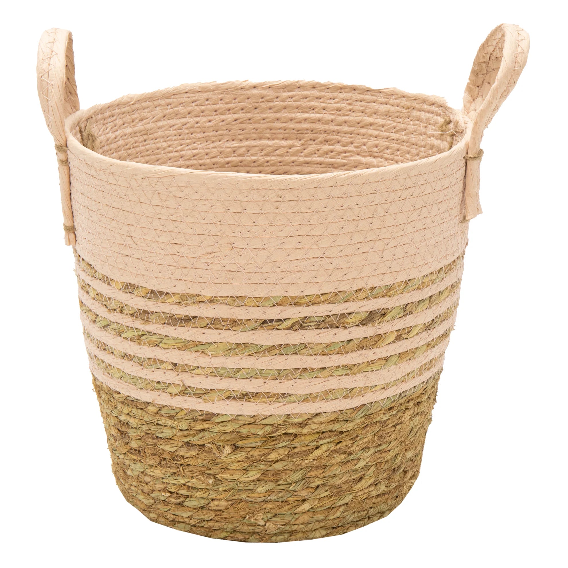 Hayden Swirl Basket Pink D25H24