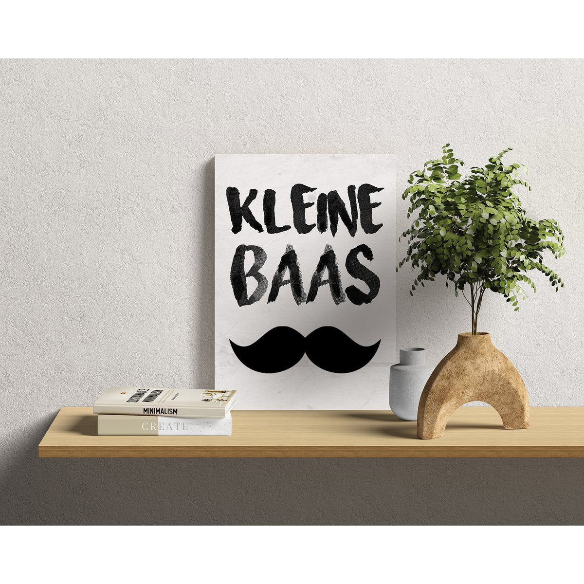 Houten Wandbord: Kleine Baas