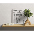 Houten Wandbord: Water Is Pas Lekker Als Het Door De Brouwerij Is Geweest!