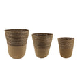 S/3 Pot Jardim w/Plastic D30 H35cm Beige
