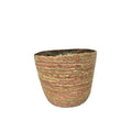 BASKET SOYANA CONISCH D22X21H Roze/naturel