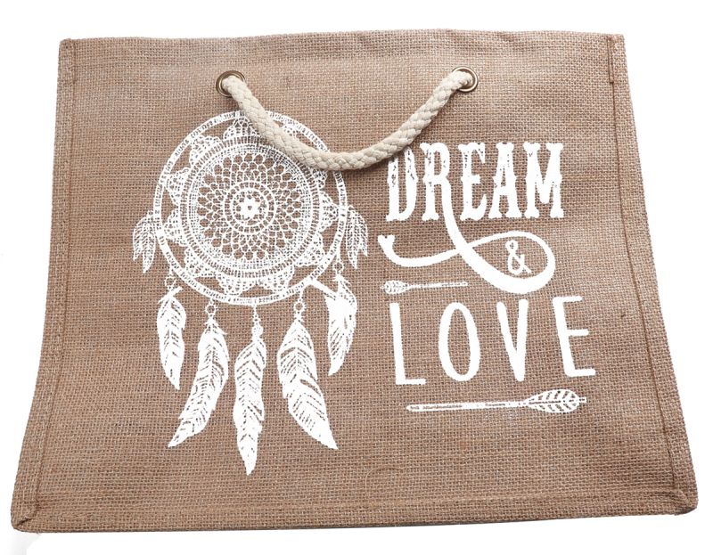 BAG526-003 Jute Shopper 42x33x14cm