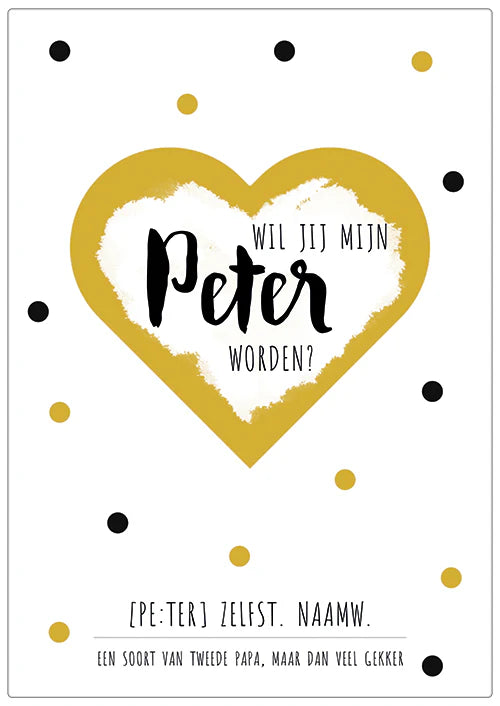 Wil jij mijn Peter worden?