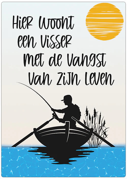 Hier woont een visser met de vangst van zijn leven!