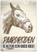 Paardrijden is altijd een goed idee!