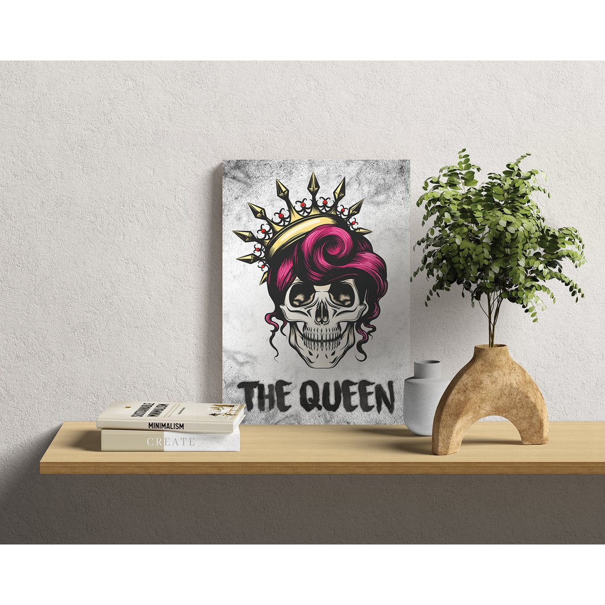 HOUTEN WANDBORD: The Queen!
