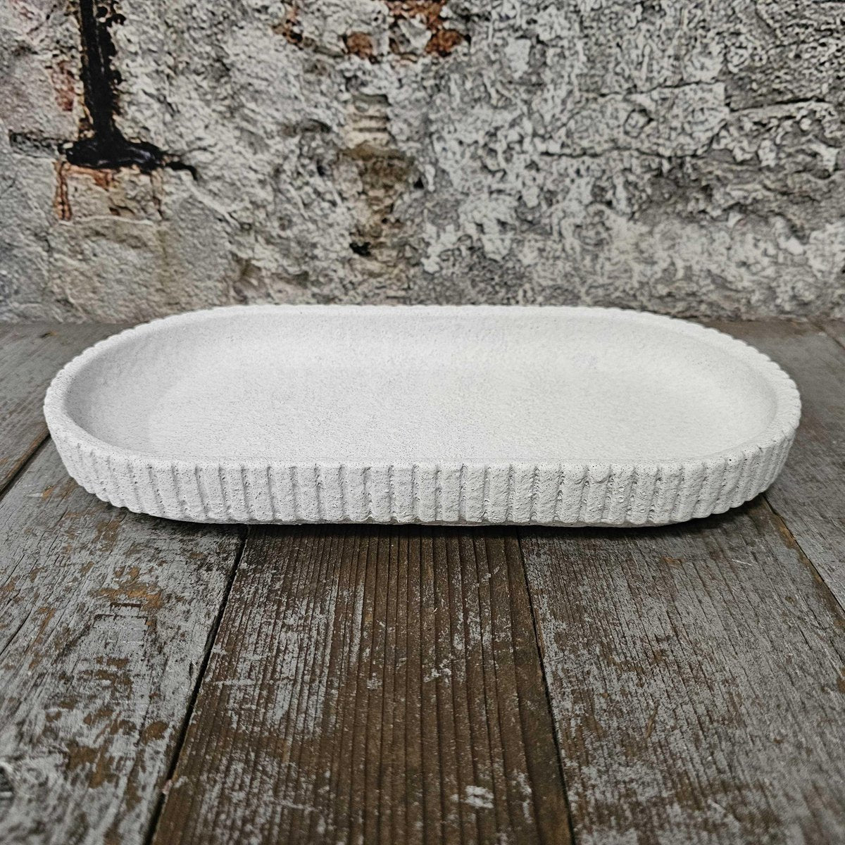 Pors schaal aardewerk 30x15x4cm