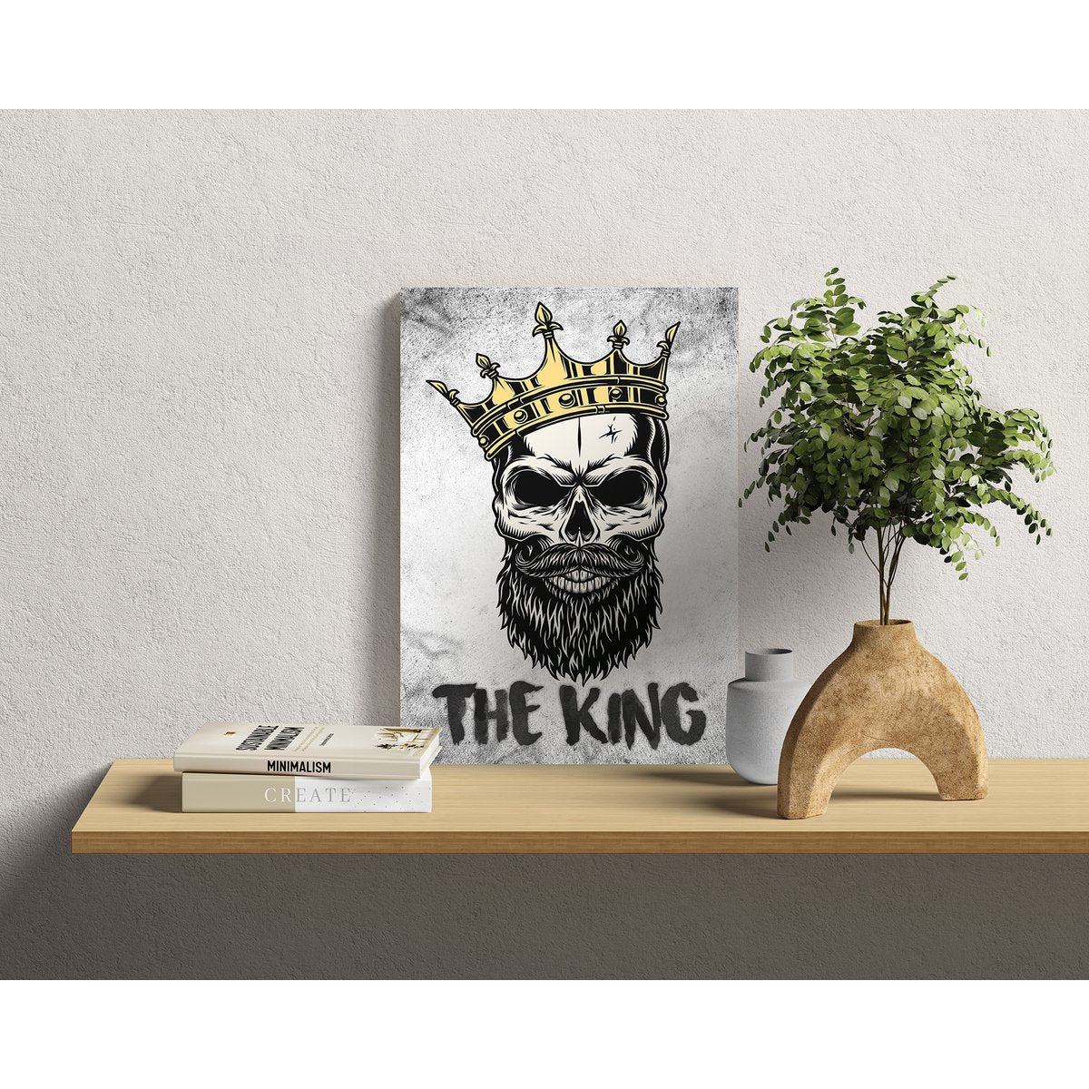 HOUTEN WANDBORD: The King!
