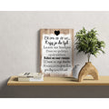 Houten Wandbord: Bij ons op de wc... - 30 x 42 cm